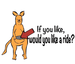 REAL Kangaroo Sticker (English) sticker #5693338