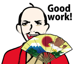 Funny Samurai Sticker  ver.english sticker #5693816