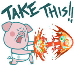 Piggy the 3 Big Pigs (English Sticker)2 sticker #5694191