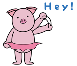 tutu piglet sticker #5694360