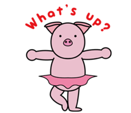 tutu piglet sticker #5694361