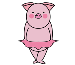 tutu piglet sticker #5694370