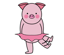 tutu piglet sticker #5694371