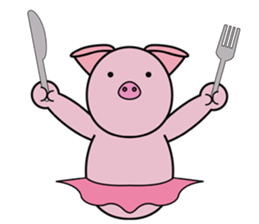 tutu piglet sticker #5694380