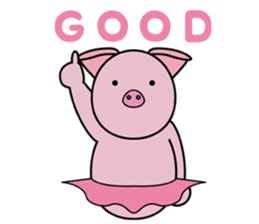 tutu piglet sticker #5694381