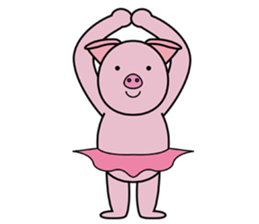 tutu piglet sticker #5694386