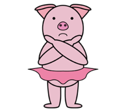 tutu piglet sticker #5694387