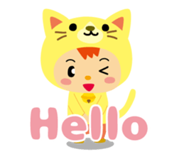 Kigurumi animal brothers(English) sticker #5694557