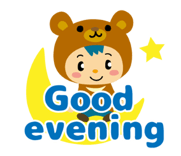 Kigurumi animal brothers(English) sticker #5694558