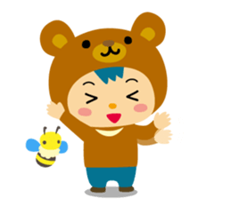 Kigurumi animal brothers(English) sticker #5694561