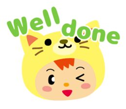 Kigurumi animal brothers(English) sticker #5694564