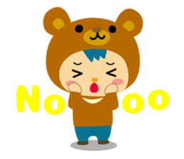 Kigurumi animal brothers(English) sticker #5694591