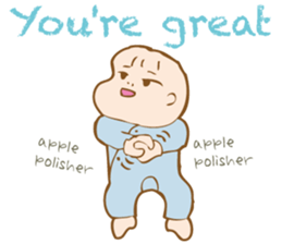 Dad and baby. sticker #5694781