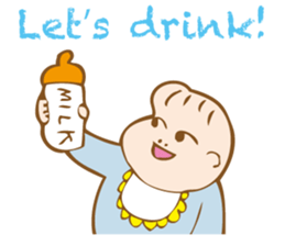 Dad and baby. sticker #5694788