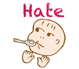 Dad and baby. sticker #5694790