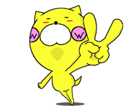 Sticker of yellow dog No.2 sticker #5694880