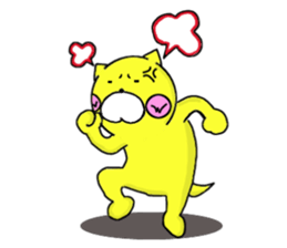 Sticker of yellow dog No.2 sticker #5694881