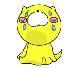 Sticker of yellow dog No.2 sticker #5694882