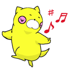 Sticker of yellow dog No.2 sticker #5694883