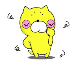 Sticker of yellow dog No.2 sticker #5694887