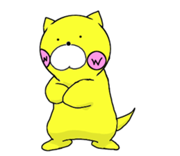 Sticker of yellow dog No.2 sticker #5694889