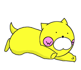 Sticker of yellow dog No.2 sticker #5694891