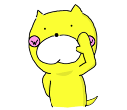 Sticker of yellow dog No.2 sticker #5694892