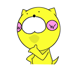 Sticker of yellow dog No.2 sticker #5694893