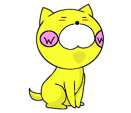 Sticker of yellow dog No.2 sticker #5694894