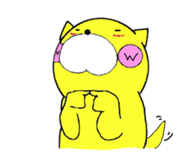 Sticker of yellow dog No.2 sticker #5694896