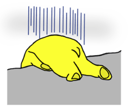 Sticker of yellow dog No.2 sticker #5694899