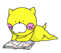 Sticker of yellow dog No.2 sticker #5694902