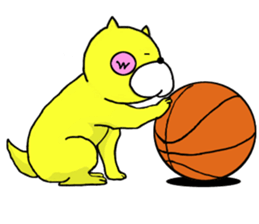 Sticker of yellow dog No.2 sticker #5694903