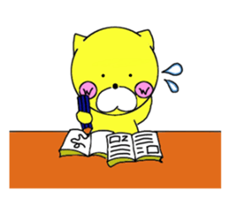 Sticker of yellow dog No.2 sticker #5694904