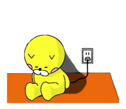 Sticker of yellow dog No.2 sticker #5694905