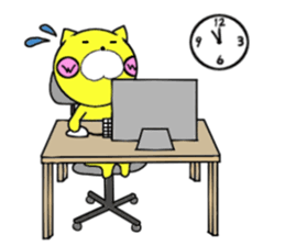 Sticker of yellow dog No.2 sticker #5694906