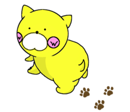 Sticker of yellow dog No.2 sticker #5694914