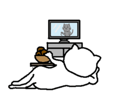 The Tamuras' cat 3 sticker #5694933