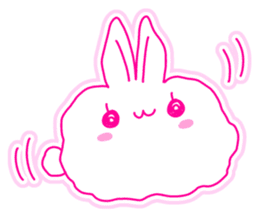 Fluffy rabbit "Honoka" sticker #5695156