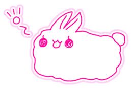 Fluffy rabbit "Honoka" sticker #5695158