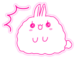 Fluffy rabbit "Honoka" sticker #5695159