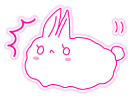 Fluffy rabbit "Honoka" sticker #5695160