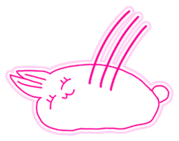 Fluffy rabbit "Honoka" sticker #5695161