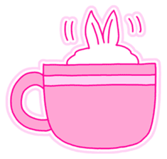 Fluffy rabbit "Honoka" sticker #5695163