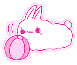 Fluffy rabbit "Honoka" sticker #5695164