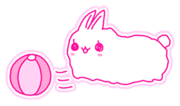 Fluffy rabbit "Honoka" sticker #5695165