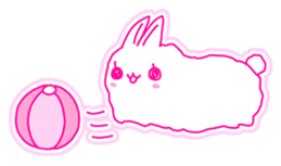 Fluffy rabbit "Honoka" sticker #5695165