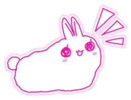 Fluffy rabbit "Honoka" sticker #5695166