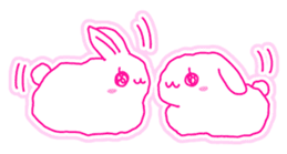 Fluffy rabbit "Honoka" sticker #5695170
