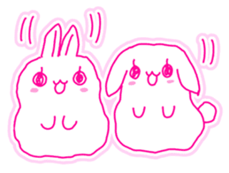 Fluffy rabbit "Honoka" sticker #5695171